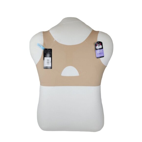 Bali One Smooth Underwire Bra U Posture Boost 40C EverSmooth Back DF3450 Beige - Picture 2 of 10